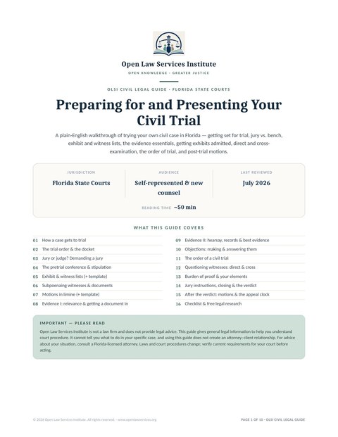 Cover of Preparing for and Presenting Your Civil Trial