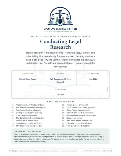 Cover of Conducting Legal Research